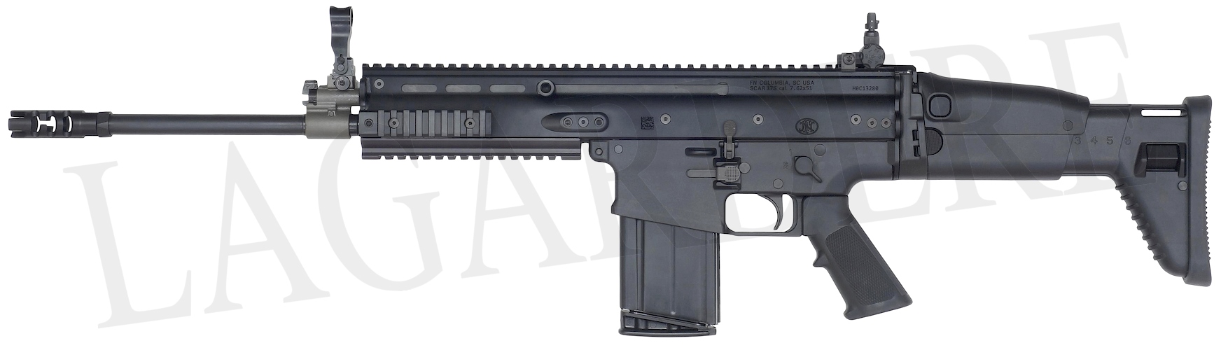 FN SCAR 17S BLACK SEMI-AUTO