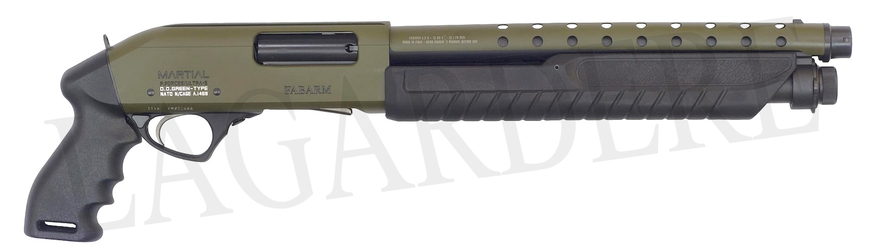 FABARM MARTIAL O.D. GREEN ULTRASH.14"