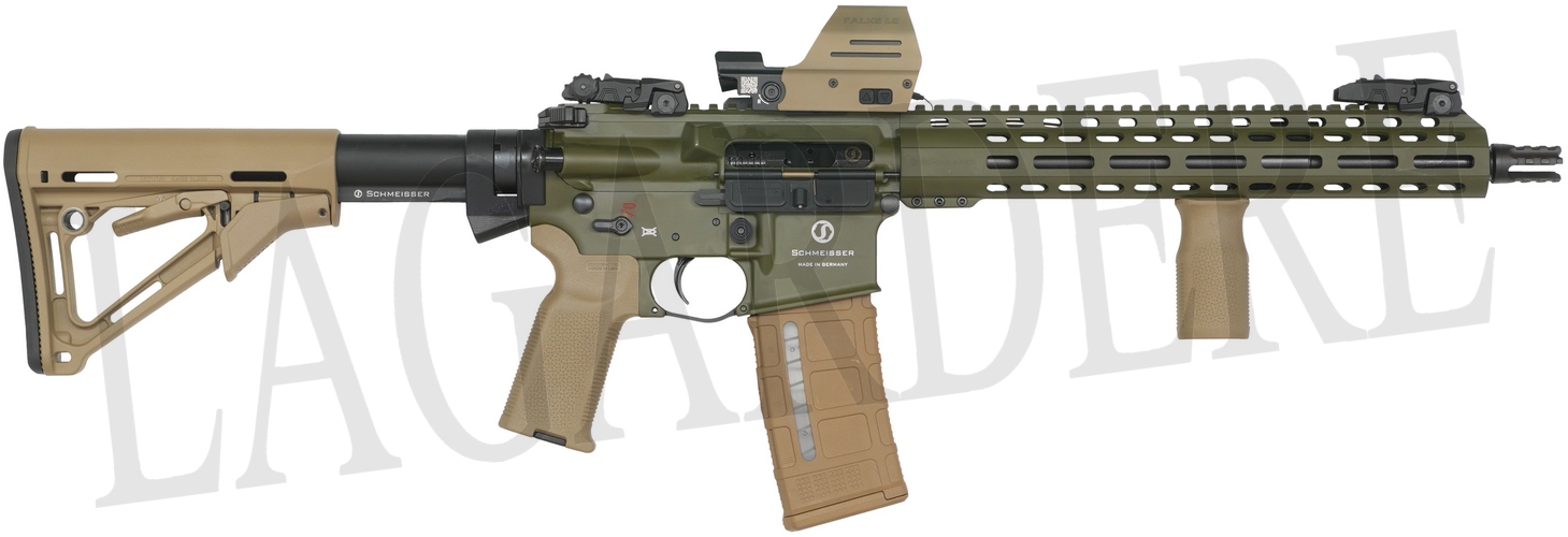 SCHMEISSER AR15 SPECIAL EDITION OD/FDE AVEC POINT ROUGE