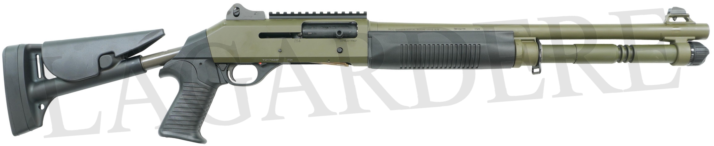 BENELLI(FUSIL SEMI-AUTO MILITAIRE CANON LISSE) M4 SUPER 90 TCT GREEN 18,5"