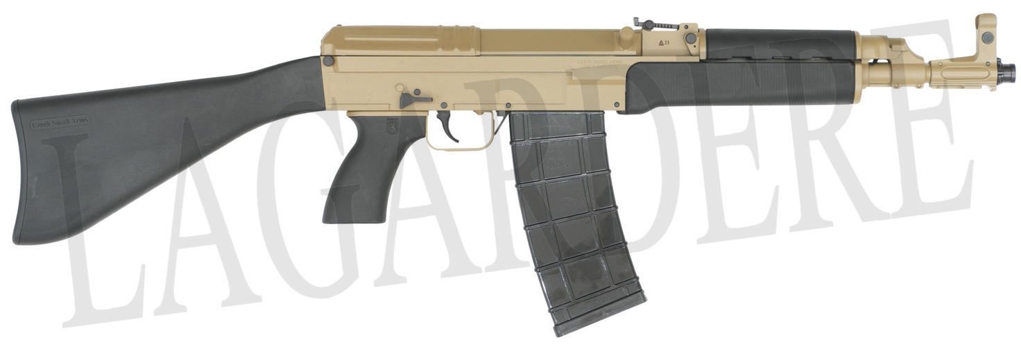 CZECH SMALL ARMS VZ 58 SPORTER CARABINE TAN CROSSE FIXE(FUSIL D'ASSAUT SEMI-AUTO)