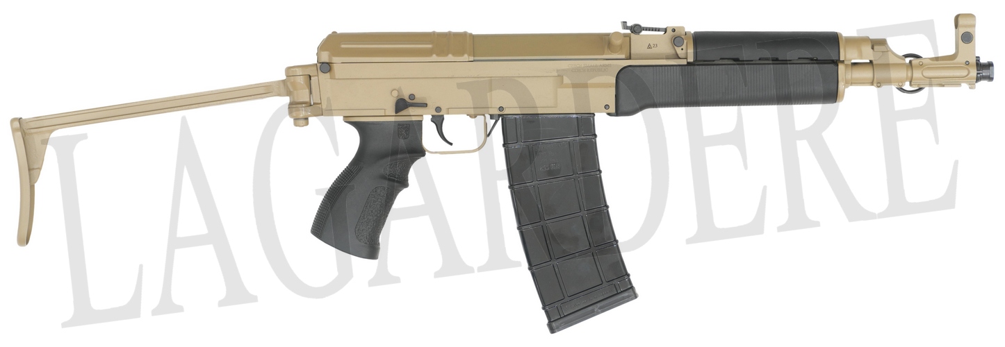 CZECH SMALL ARMS VZ 58 SPORTER CARABINE TAN CROSSE PLIANTE(FUSIL D'ASSAUT SEMI-AUTO)