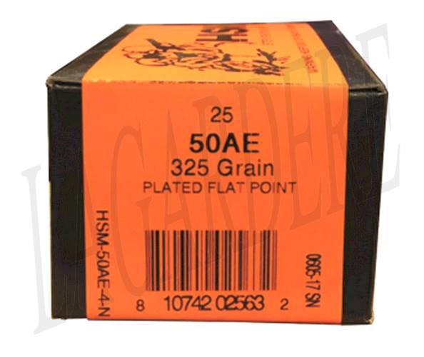 HSM PLATED FLAT POINT 325 GRS