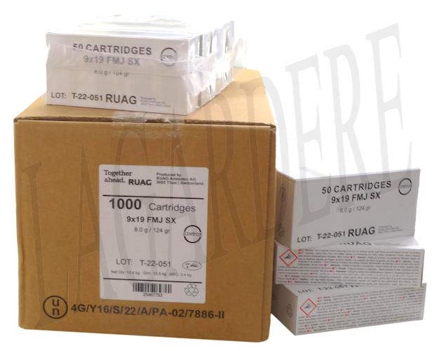 RUAG-SWISSP DEFENCE FMJ SINTOX 124 GRS