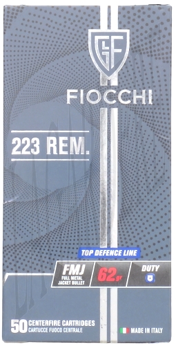 FIOCCHI FMJ 62 GRS TOP DEFENCE LINE DUTY
