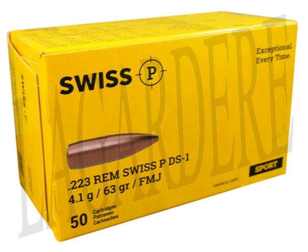 SWISS P DEFENCE SWISS P BALL DS-1 63 GRS / 4,1G SUR CLIP(CARTOUCHE A BALLE)