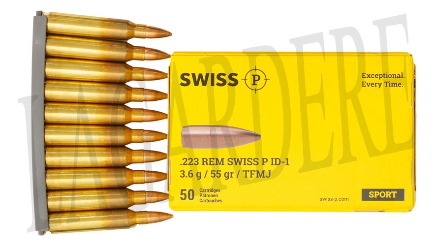 SWISS P DEFENCE SWISS P BALL DS-1 55 GRS / 3,6 G SINTOX SUR CLIP(CARTOUCHE A BALLE)