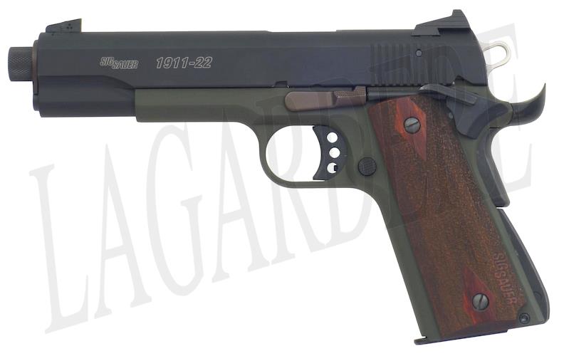 SIG-SAUER 1911-22 2T GREEN CANON FILETE